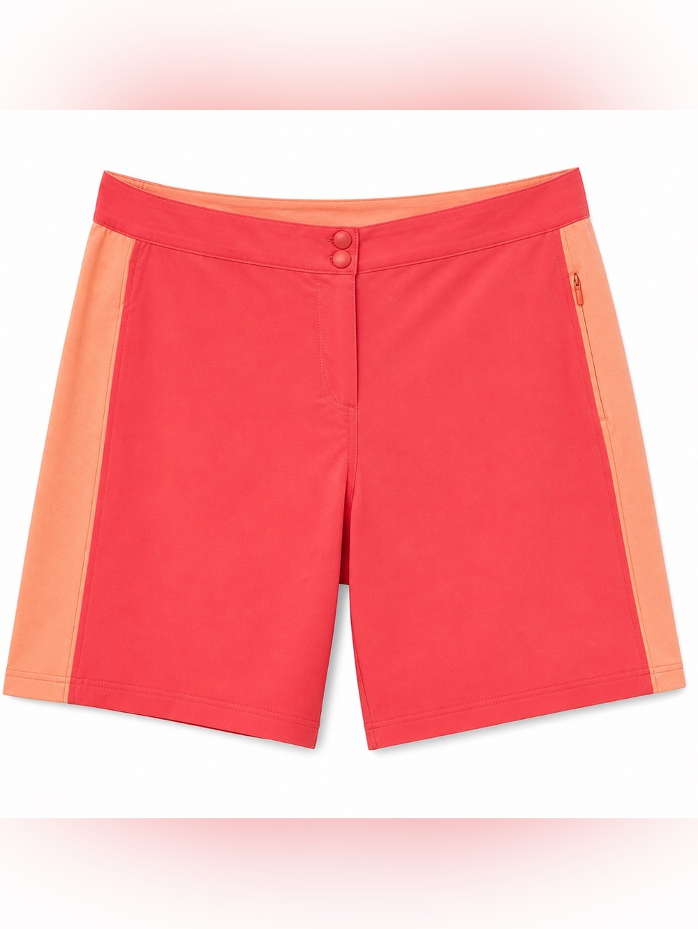 Eddie Bauer Athletic Hiking Shorts Coral Orange Outdoor Active Women 6